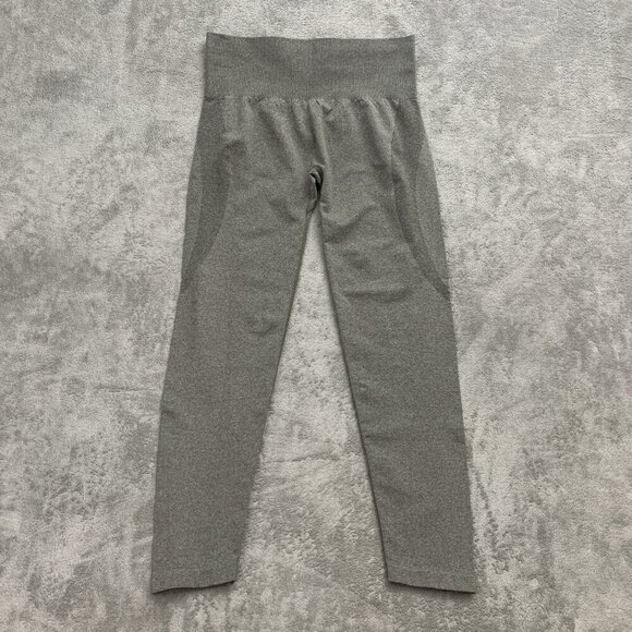 NVGTN Leggings Womens Large Gray Heather Butt Contour Seamless Athletic Workout - Picture 1 of 10